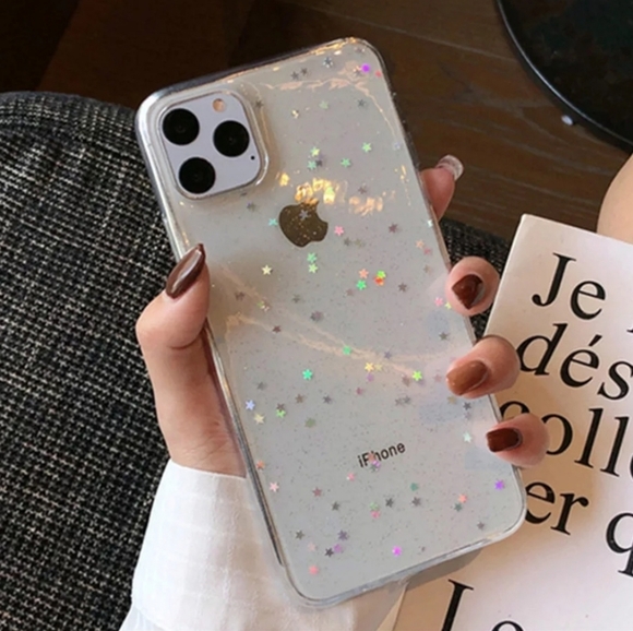 Accessories Iphone 11 Pro Max Case Clear Glitter Stars Poshmark